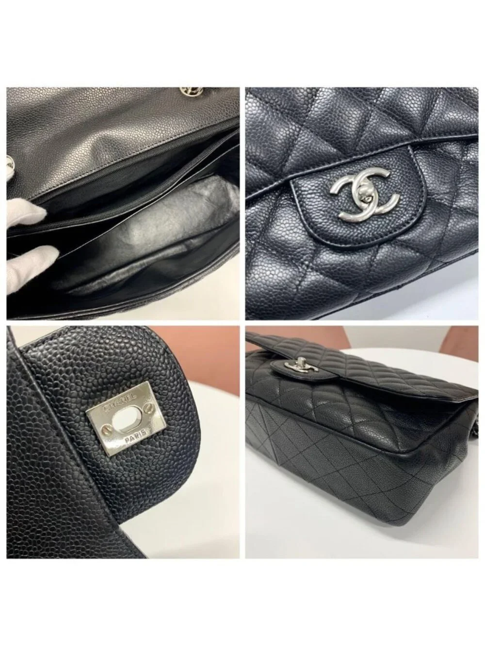 Chanel Quilted 30 Turnlock CC Logo Chain Shoulder Bag